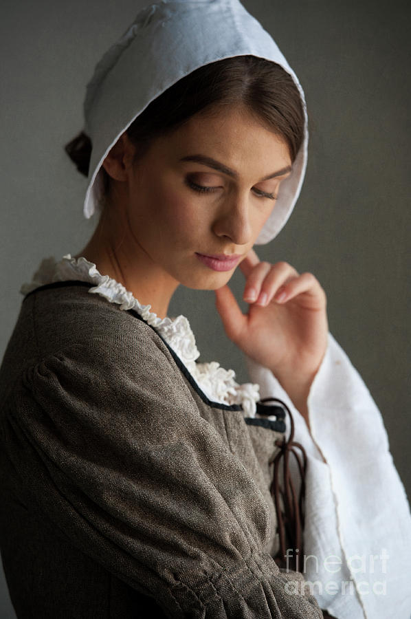 Pretty Tudor Servant Girl Hand Towel by Lee Avison - Pixels