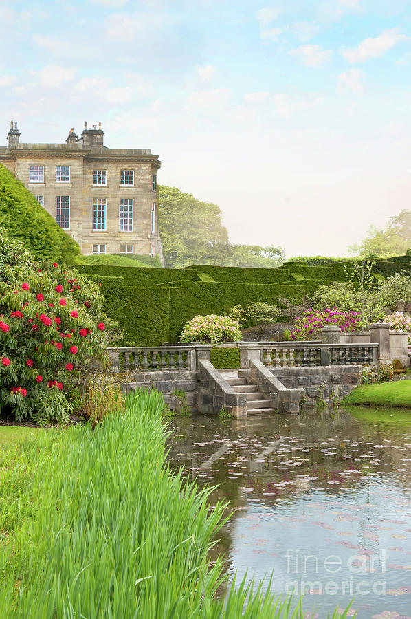Historical Stately Home With Beautiful Gardens And Lake Photograph by Lee Avison