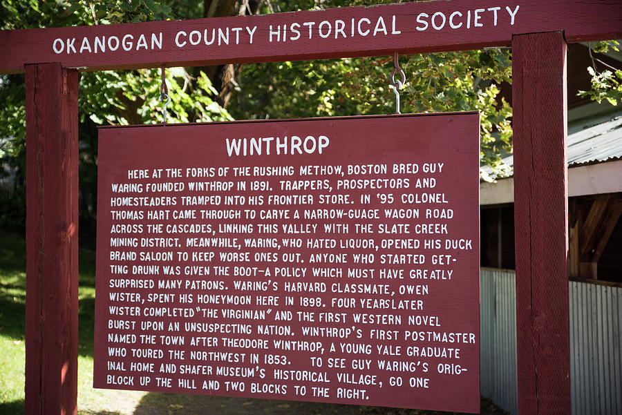 Historical Winthrop Photograph by Tom Cochran
