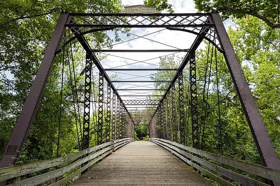 Historical Zoar Iron Bridge 1883 Photograph by SharaLee Art | Fine Art ...