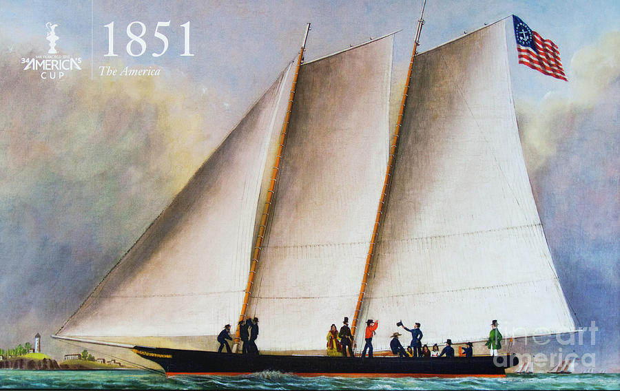 History 1851 America's Cup Photograph by Chuck Kuhn