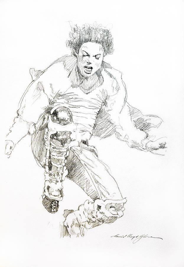 HiStory Concert - Michael Jackson Drawing by David Lloyd Glover