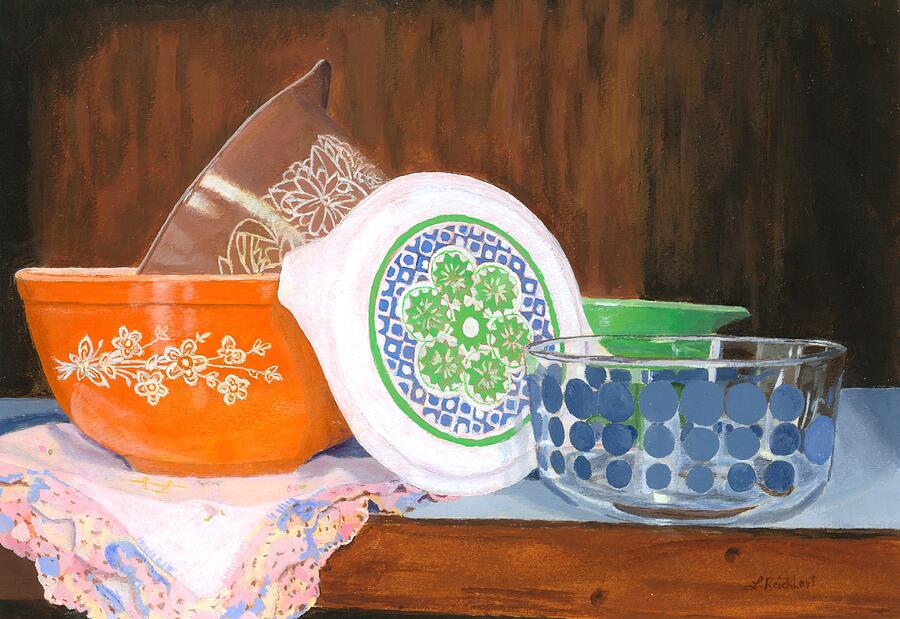 History of Pyrex Painting by Lynne Reichhart