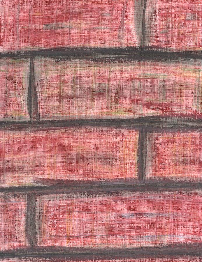 David Jacobi Pastel - Hit A Brick Wall by David Jacobi
