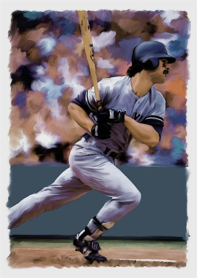  Don Mattingly  The Hit Man  Painting by Iconic Images Art Gallery David Pucciarelli