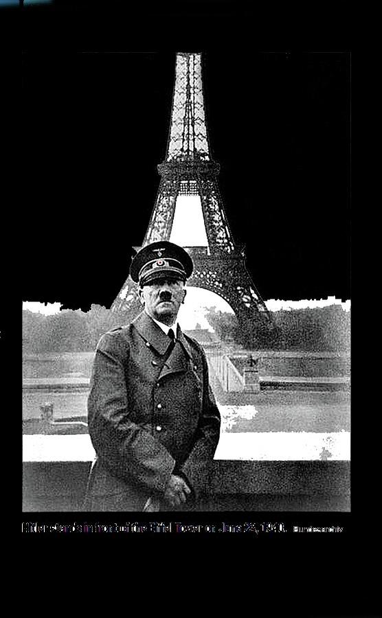 Гитлер и эйфелева башня - фото