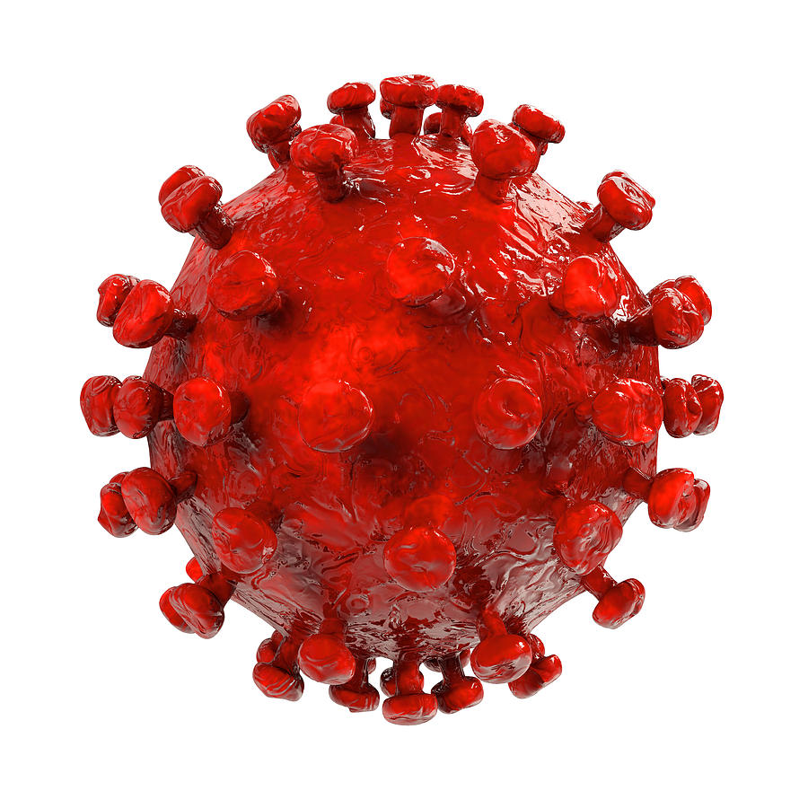  HIV  Virus  3d rendered illustration Digital Art by Xt Render
