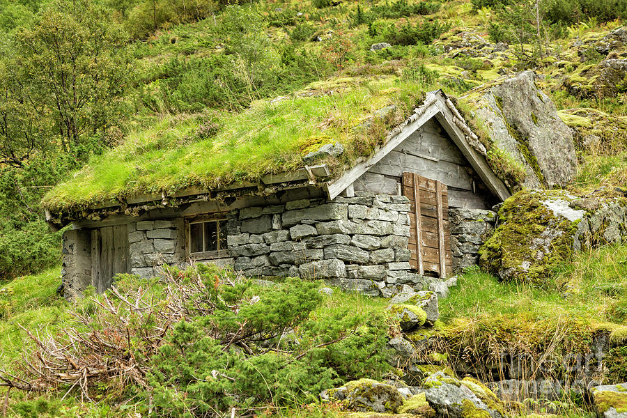 Hjorundfjord Valley Norway Homes 1 Photograph by Timothy Hacker
