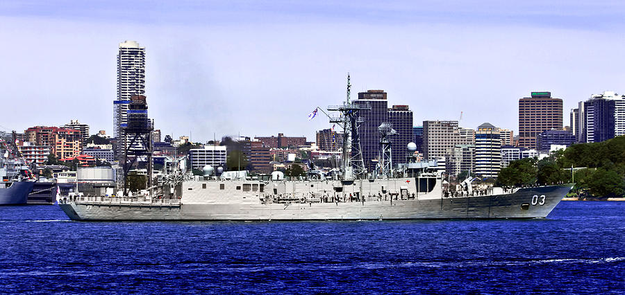Hmas Sydney Photograph - HMAS Sydney FFG 03 by Miroslava Jurcik