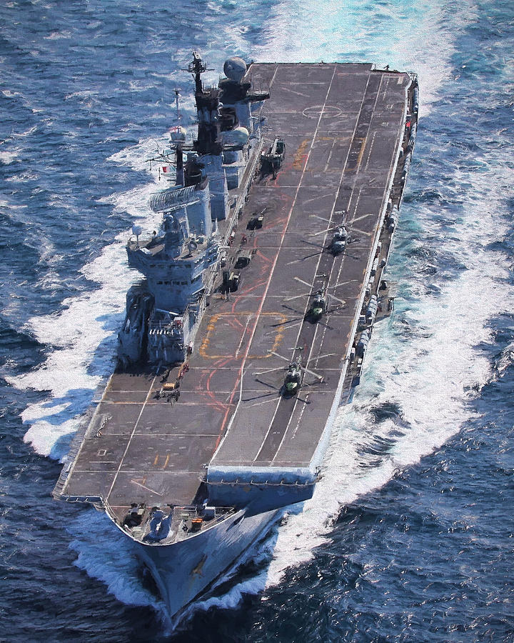 HMS Illustrious 2 Digital Art by Roy Pedersen