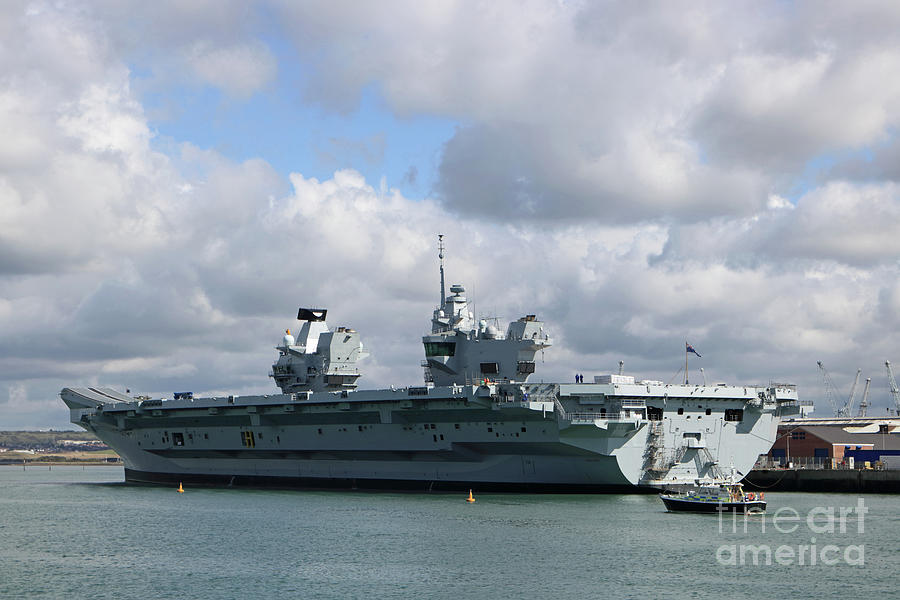 HMS Queen Elizabeth Aircraft Carrier Photograph by Julia Gavin