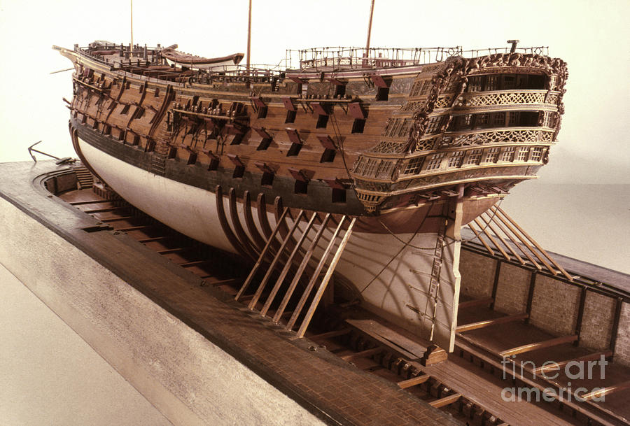 Hms Victory Model Photograph by Granger