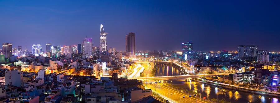 Ho Chi Minh City Panorama - East West Highway Photograph by Huynh Thu ...