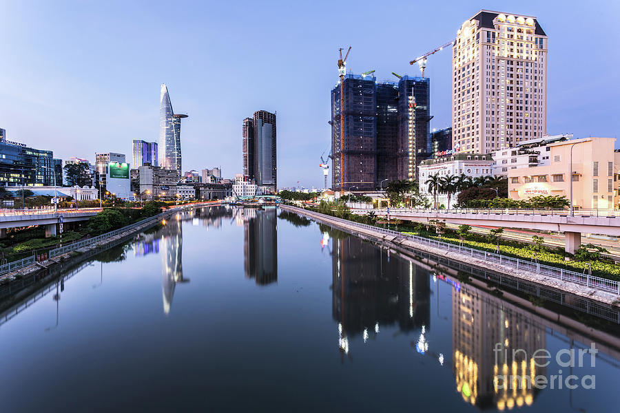 Ho Chi Minh City reflection Photograph by Didier Marti