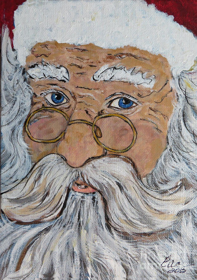 Ho Ho Ho Just Call Me Santa Painting by Ella Kaye Dickey