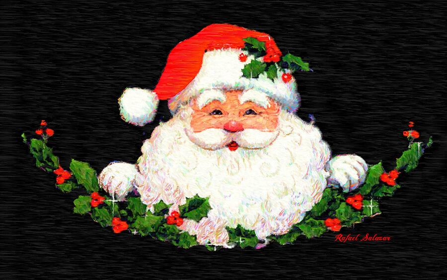Ho Ho Ho Merry Christmas Digital Art by Rafael Salazar