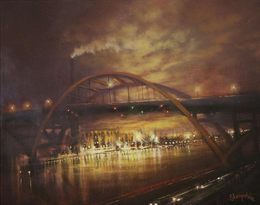 Hoan Bridge Painting by Tom Shropshire