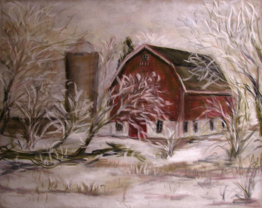 Winter Pastel - Hoarfrost by Wendie Thompson