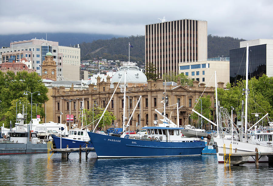 Hobart Downtown Marina Photograph by Ramunas Bruzas