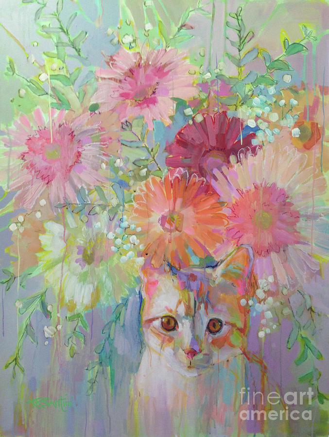 Daisy Painting - Hobbes by Kimberly Santini