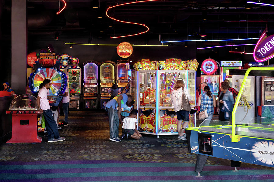 Hobbies - The modern arcade Photograph by Mike Savad