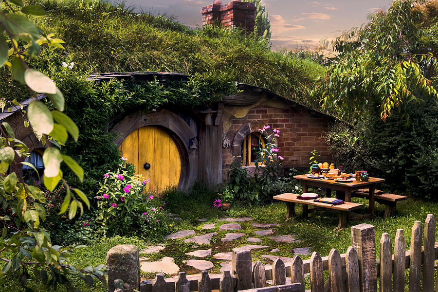 Hobbit Hole at Sunset Photograph by Kathryn McBride