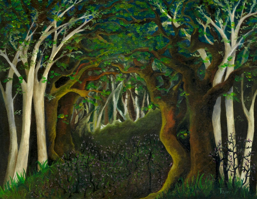 Hobbit Woods Painting by FT McKinstry