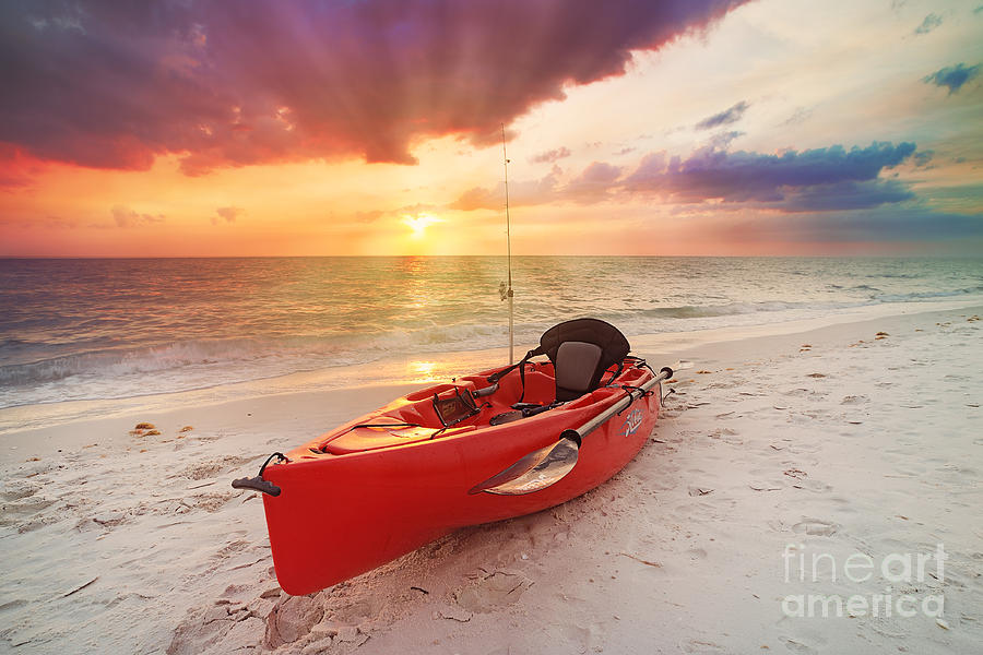 Sunset Photograph - Hobie by Alicia Mick