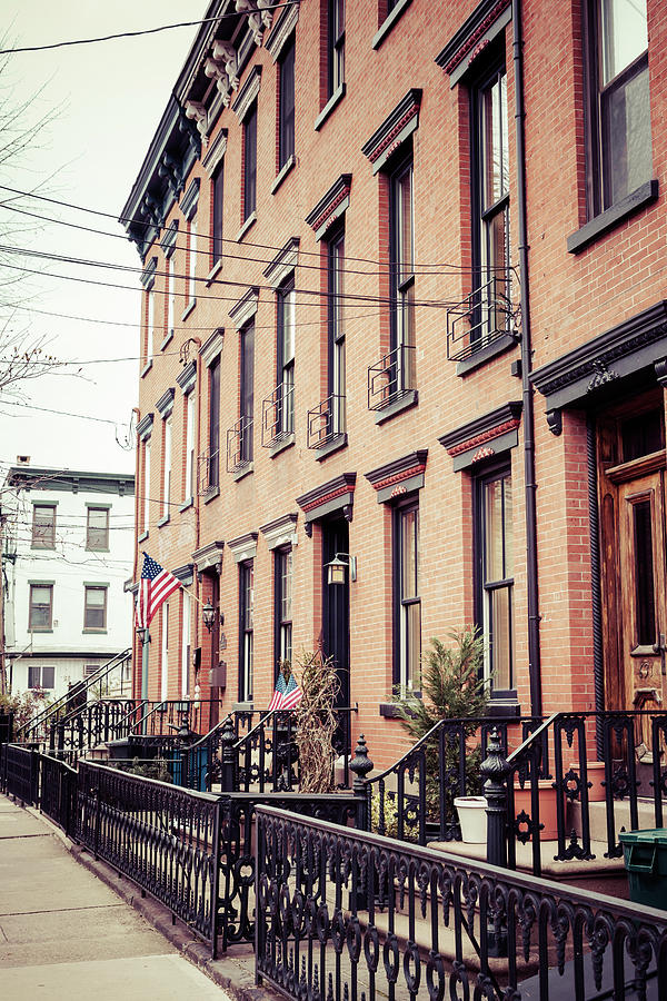 Hoboken Brownstones Photograph by Erin Cadigan