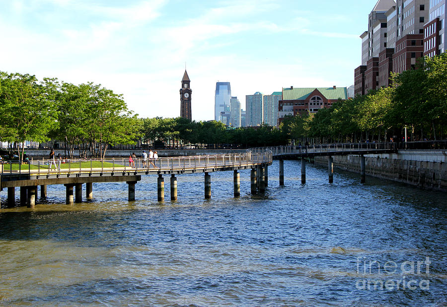 Hoboken New Jersey Pier C Bridge Photograph by Bobby Cole - Fine Art ...