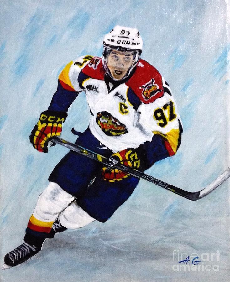 Connor McDavid Painting by Alexander Gatsaniouk - Fine Art America