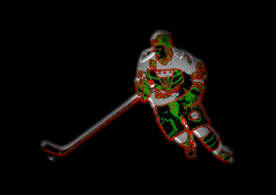 Hockey Player Digital Art by Piotr Dulski