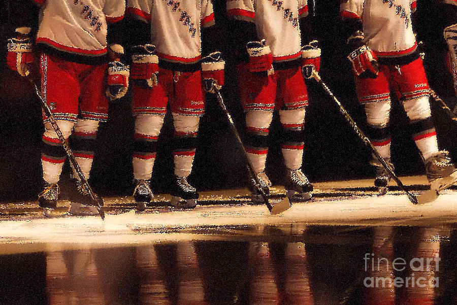 Hockey Reflection Photograph by Karol Livote