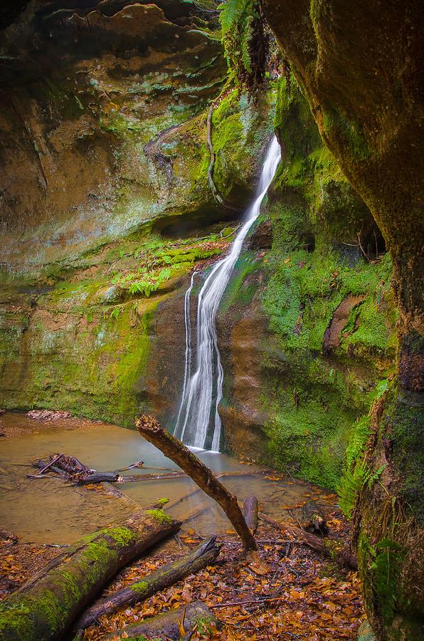 Hocking Hills Rock Stalls, Aka Rock Stull, Nature Preserve Waterfall In ...