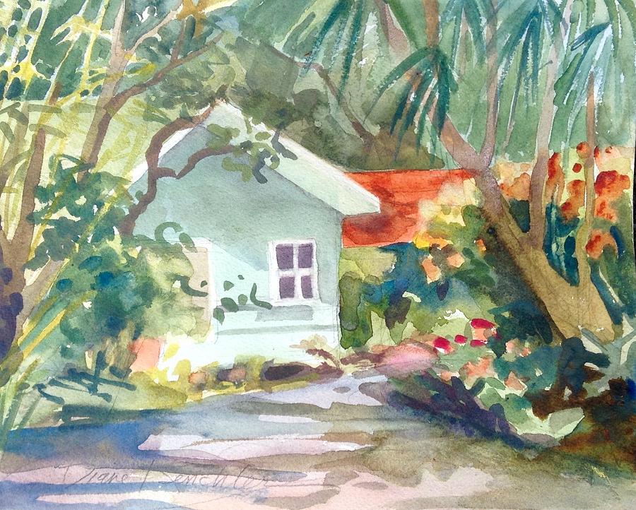 Hoea Road, Hawi Hale Painting by Diane Renchler