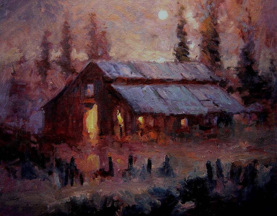 Barn Painting - Hoedown at Mr. Roberts barn by R W Goetting