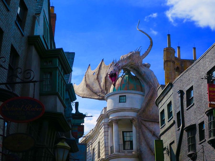 Diagon alley dragon Photograph by Sand Fiddler - Pixels