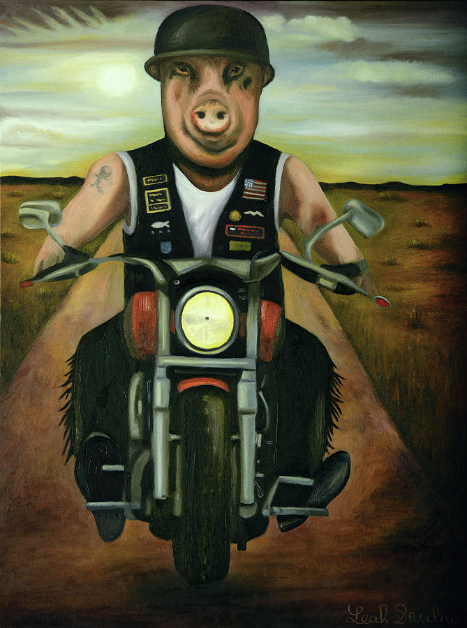 Hog Wild Painting by Leah Saulnier The Painting Maniac