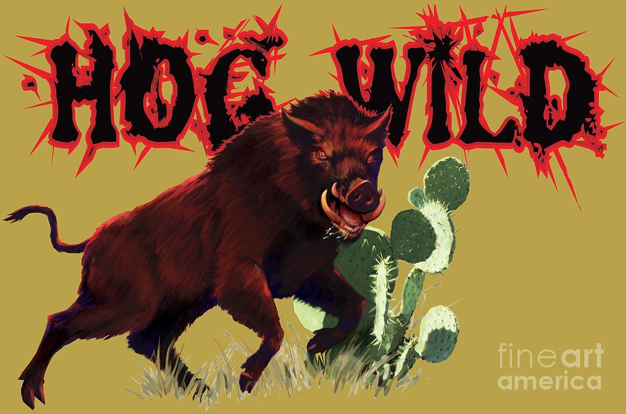 Hog Wild Tee Painting by Robert Corsetti