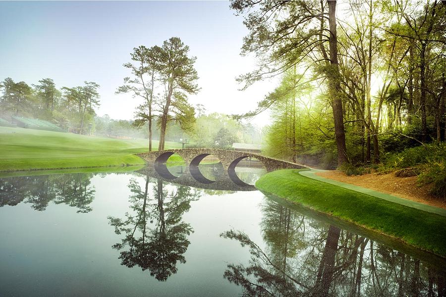 Jack Nicklaus Photograph - Hogan Bridge 12th Hole At The Master Toury Augusta by Peter Nowell