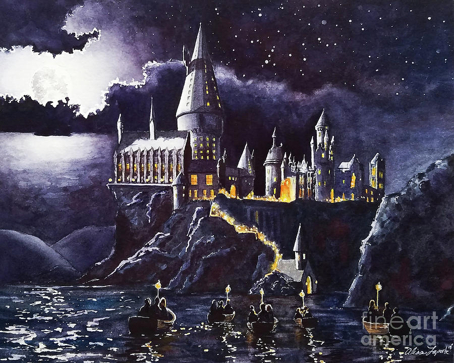 Harry Potter Painting - Hogwart by Alisa Laporte