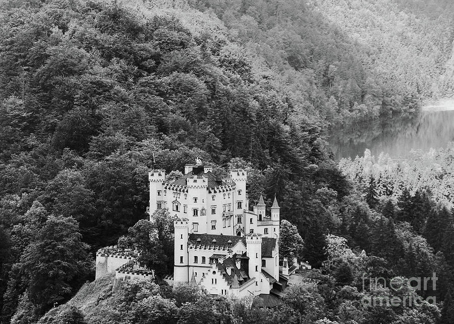 Hohenschwangau Castle bw Photograph by Rudi Prott