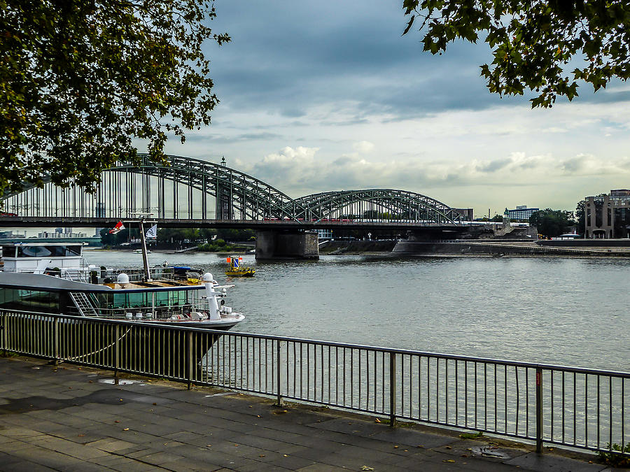 Hohenzollern Bridge - Cologne Photograph by Pamela Newcomb