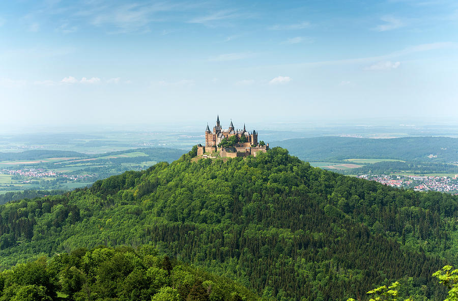 Hohenzollern Castle from a distance Photograph by Dennis Ludlow