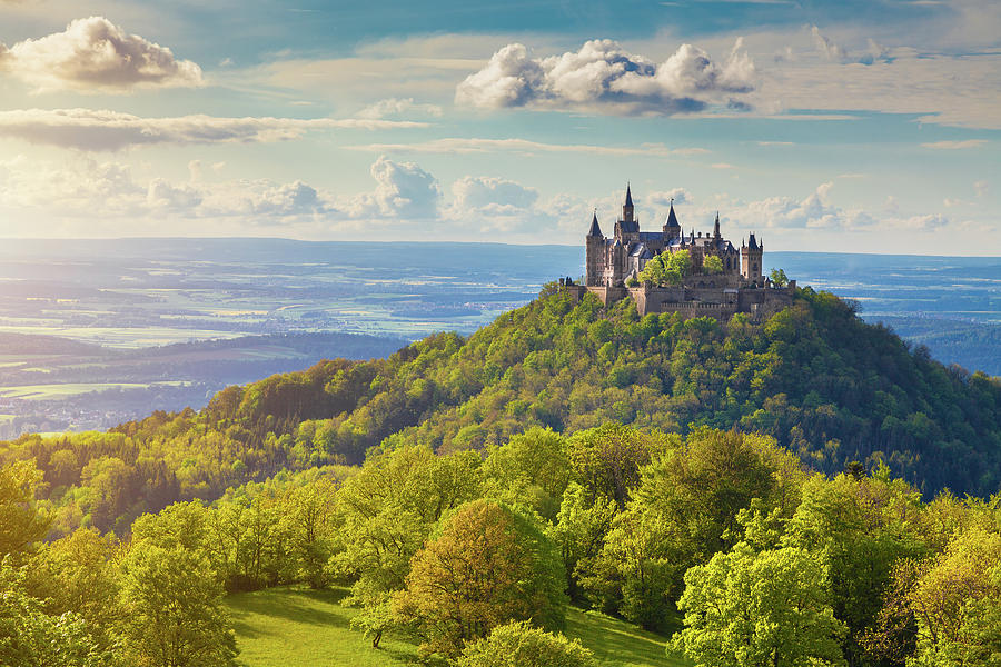 Hohenzollern Castle Sunset Photograph by JR Photography