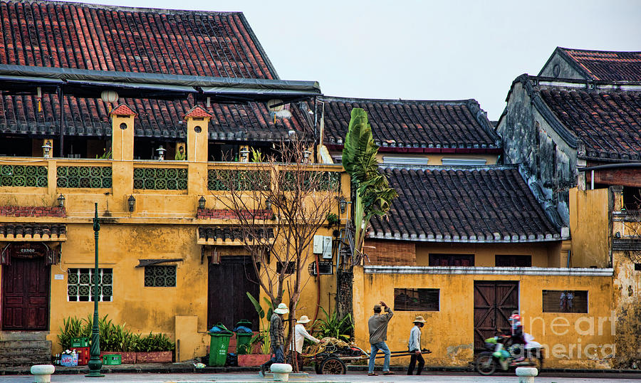 Hoi An Color French Colonial Architecture  Photograph by Chuck Kuhn