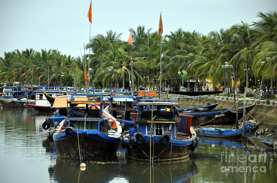 Hoi An Fishing Boats Photograph by Andrew Dinh