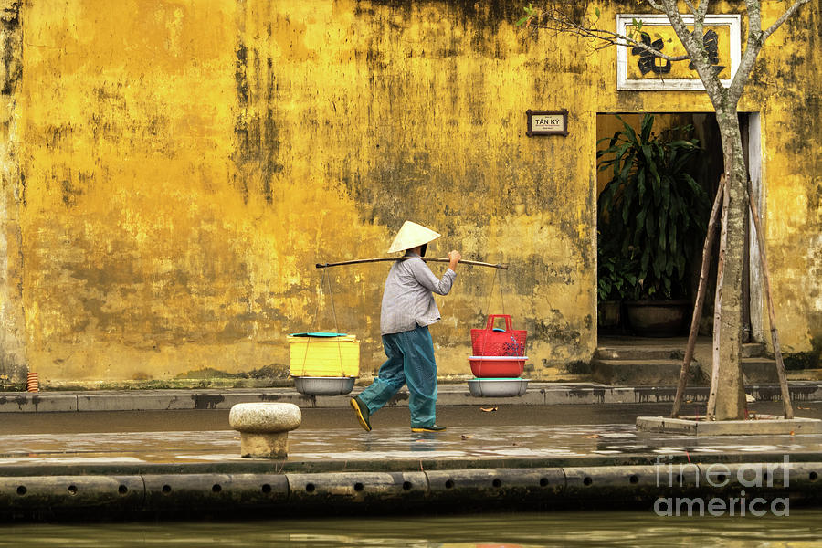 Hoi An Tan Ky Wall Hawker 05 Photograph by Rick Piper Photography