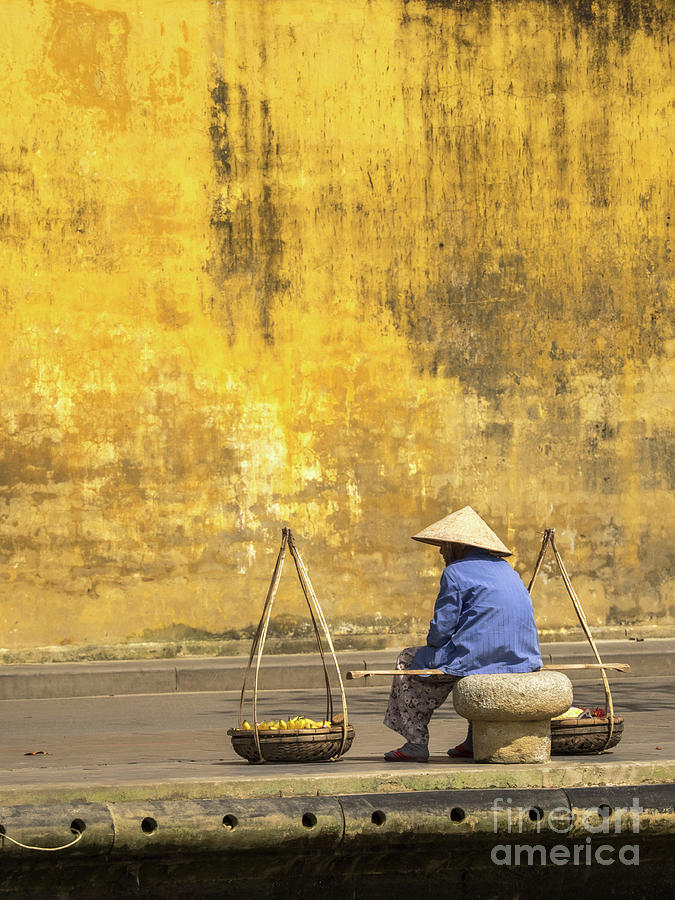 Hoi An Tan Ky Wall Hawker 14 Photograph by Rick Piper Photography