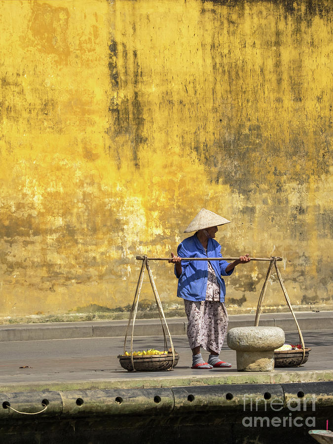 Hoi An Tan Ky Wall Hawker 17 Photograph by Rick Piper Photography
